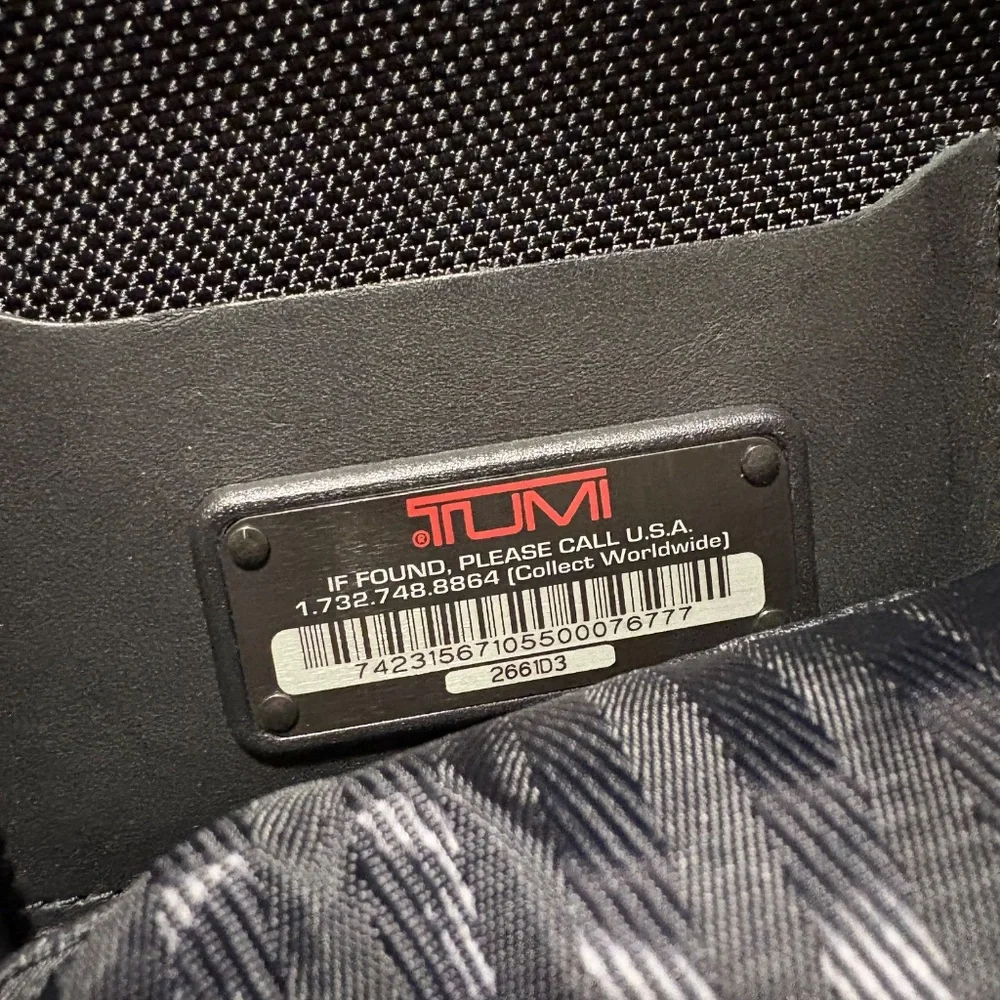 Tumi Charcoal Laptop Bag